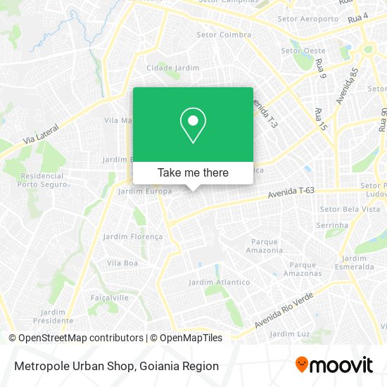 Metropole Urban Shop map