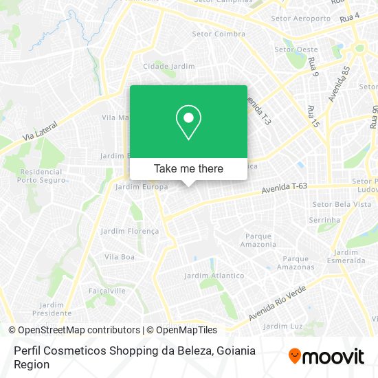 Perfil Cosmeticos Shopping da Beleza map