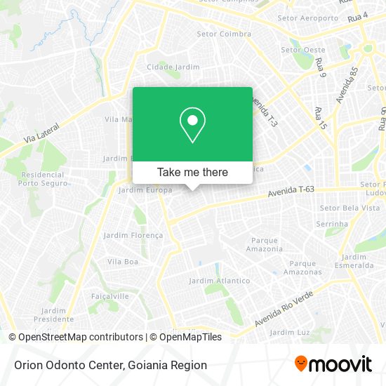 Mapa Orion Odonto Center