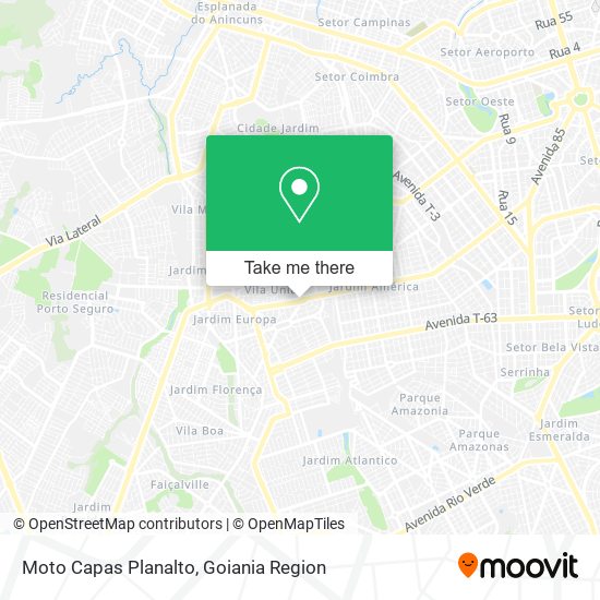 Mapa Moto Capas Planalto