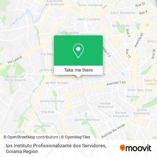 Mapa Ips Instituto Profissionalizante dos Servidores