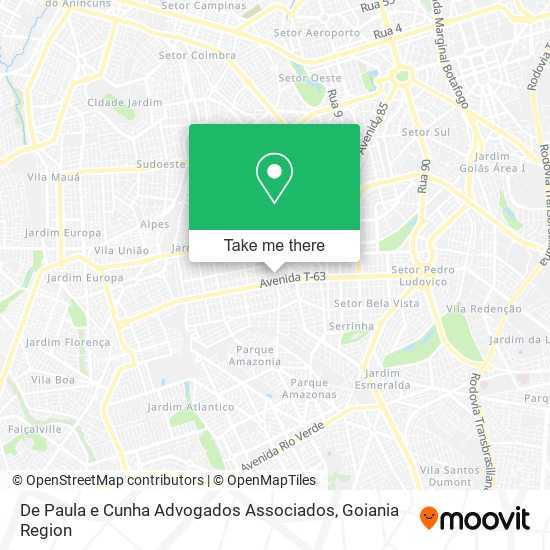 De Paula e Cunha Advogados Associados map