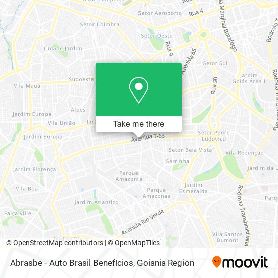 Abrasbe - Auto Brasil Benefícios map