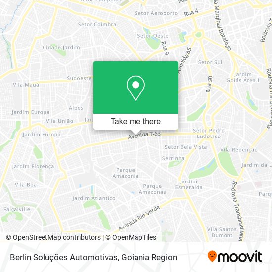 Berlin Soluções Automotivas map