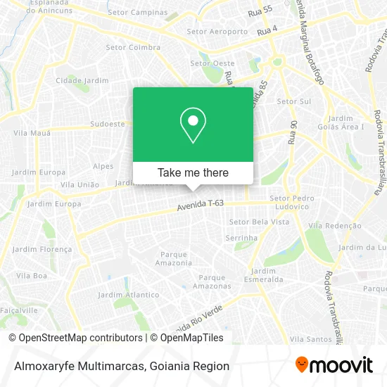 Almoxaryfe Multimarcas map