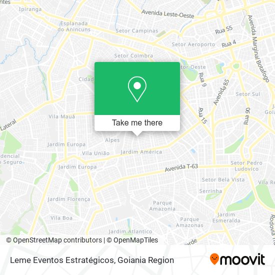 Leme Eventos Estratégicos map