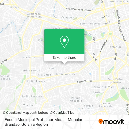 Escola Municipal Professor Moacir Monclar Brandão map