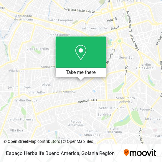 Espaço Herbalife Bueno América map