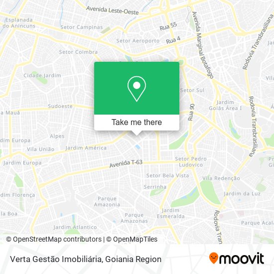 Verta Gestão Imobiliária map