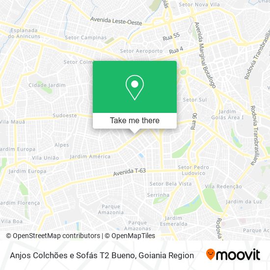 Anjos Colchões e Sofás T2 Bueno map