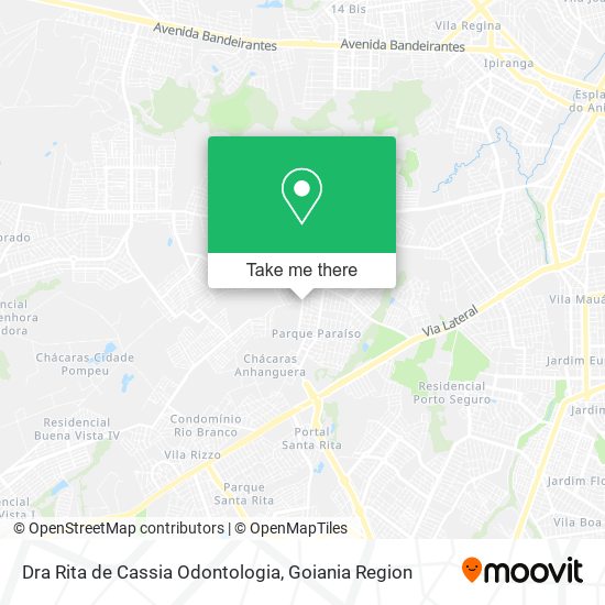 Mapa Dra Rita de Cassia Odontologia