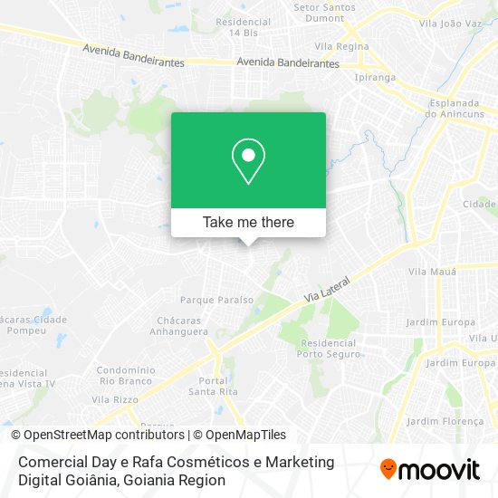 Mapa Comercial Day e Rafa Cosméticos e Marketing Digital Goiânia