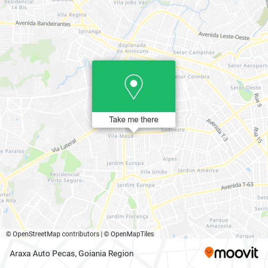 Araxa Auto Pecas map