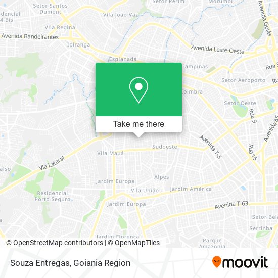 Souza Entregas map