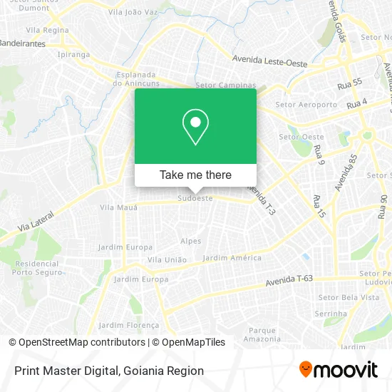 Print Master Digital map