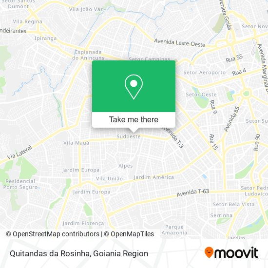 Quitandas da Rosinha map