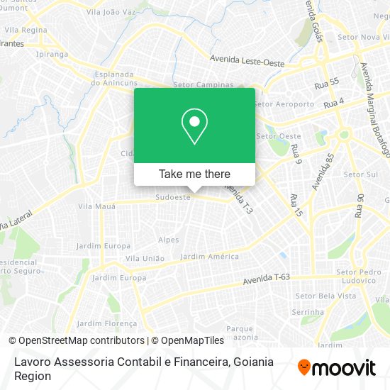 Lavoro Assessoria Contabil e Financeira map