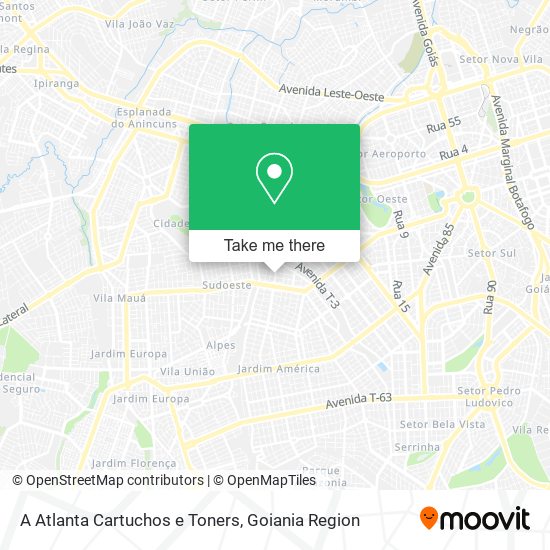 A Atlanta Cartuchos e Toners map