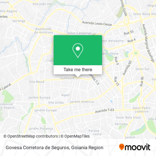 Govesa Corretora de Seguros map