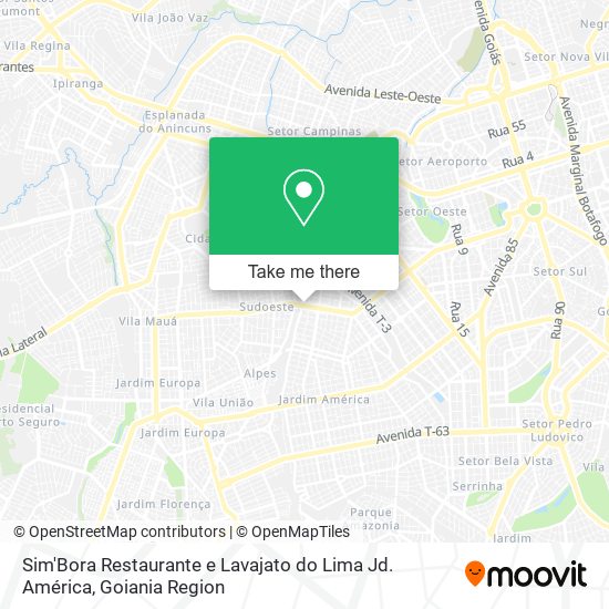 Sim'Bora Restaurante e Lavajato do Lima Jd. América map