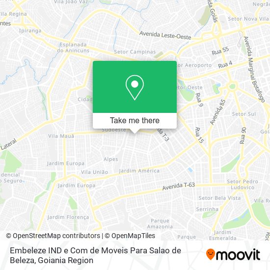 Embeleze IND e Com de Moveis Para Salao de Beleza map