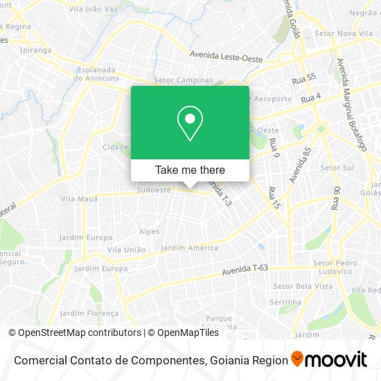 Comercial Contato de Componentes map