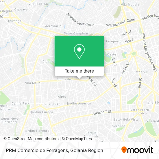 PRM Comercio de Ferragens map