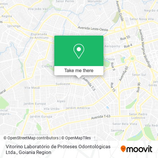 Mapa Vitorino Laboratório de Próteses Odontológicas Ltda.