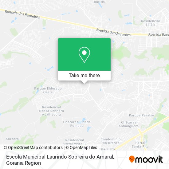 Mapa Escola Municipal Laurindo Sobreira do Amaral