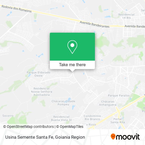 Mapa Usina Semente Santa Fe