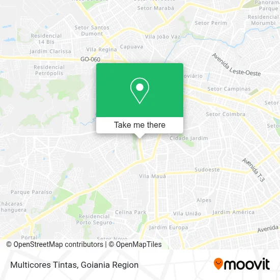 Multicores Tintas map