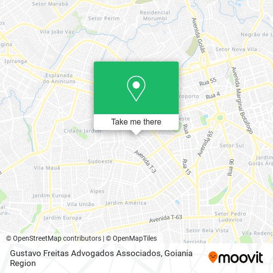 Mapa Gustavo Freitas Advogados Associados