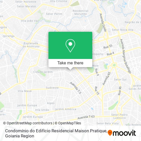 Mapa Condomínio do Edifício Residencial Maison Pratique