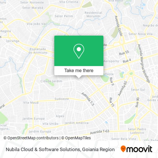 Nubila Cloud & Software Solutions map