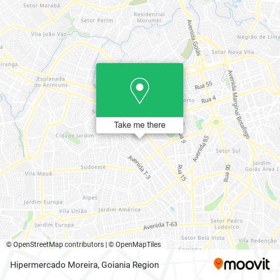 Mapa Hipermercado Moreira