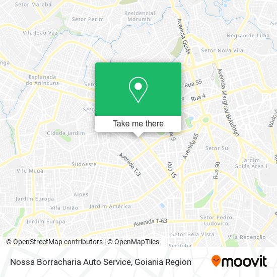 Mapa Nossa Borracharia Auto Service