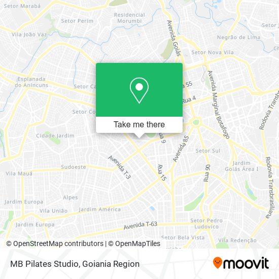 MB Pilates Studio map