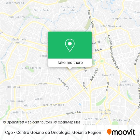 Mapa Cgo - Centro Goiano de Oncologia