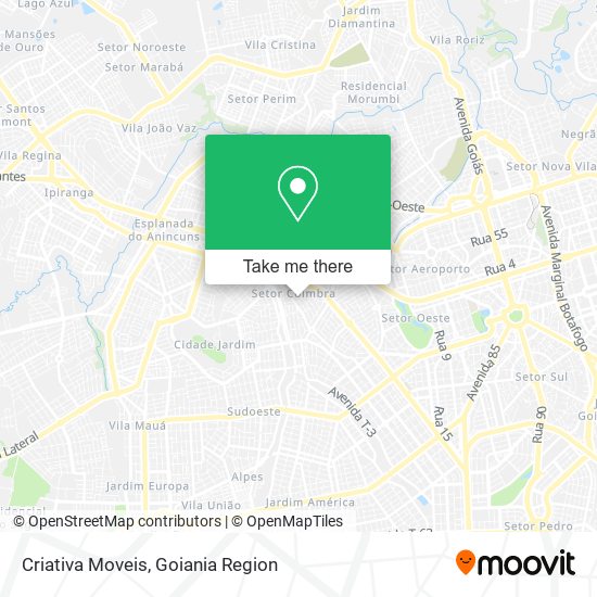 Criativa Moveis map