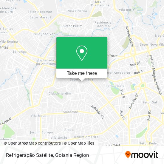 Refrigeração Satélite map