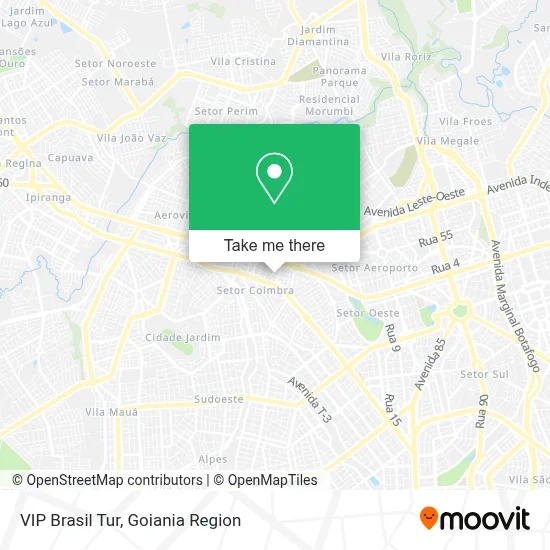VIP Brasil Tur map