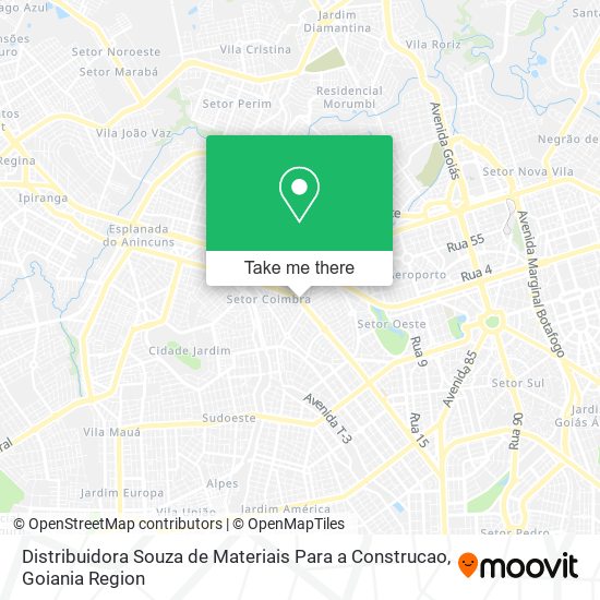Distribuidora Souza de Materiais Para a Construcao map