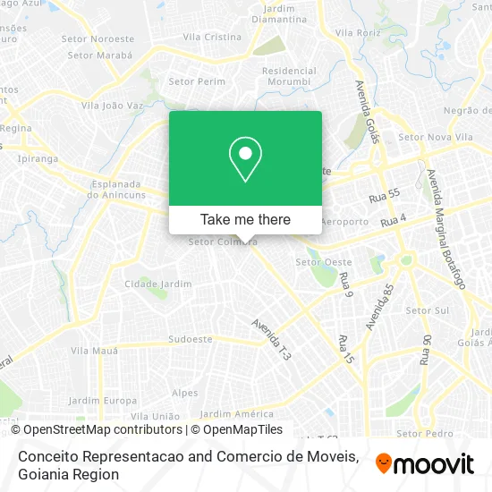 Conceito Representacao and Comercio de Moveis map
