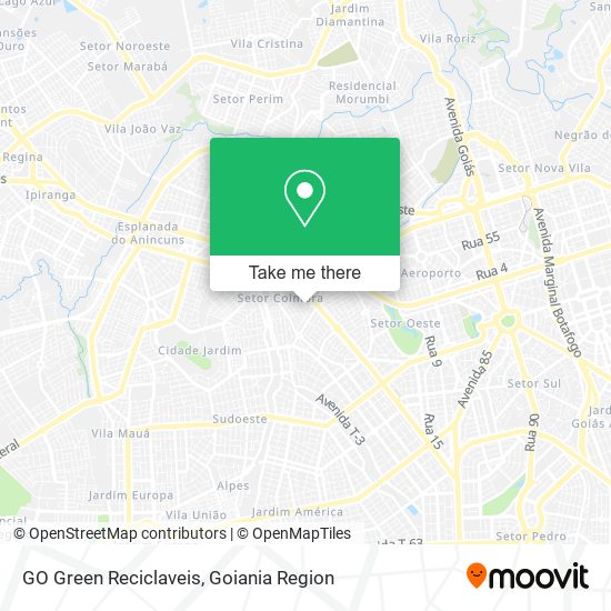 Mapa GO Green Reciclaveis