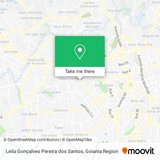 Mapa Leila Gonçalves Pereira dos Santos