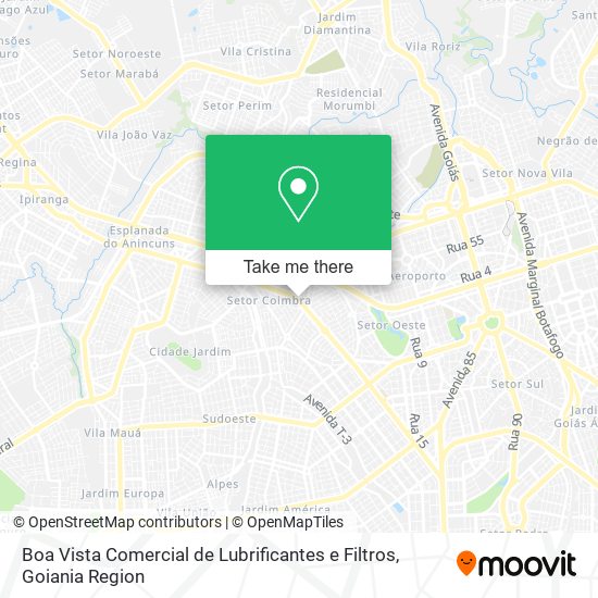 Boa Vista Comercial de Lubrificantes e Filtros map