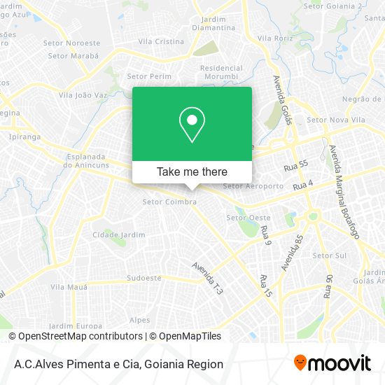 Mapa A.C.Alves Pimenta e Cia