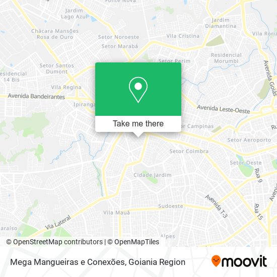 Mapa Mega Mangueiras e Conexões