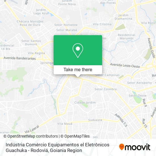 Indústria Comércio Equipamentos el Eletrônicos Guachuka - Rodoviá map