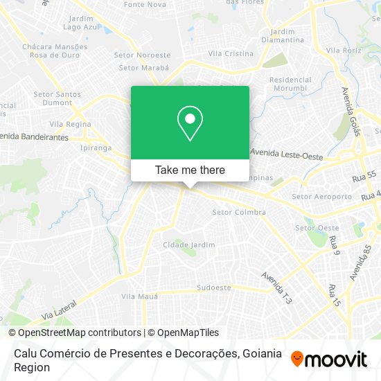 Calu Comércio de Presentes e Decorações map
